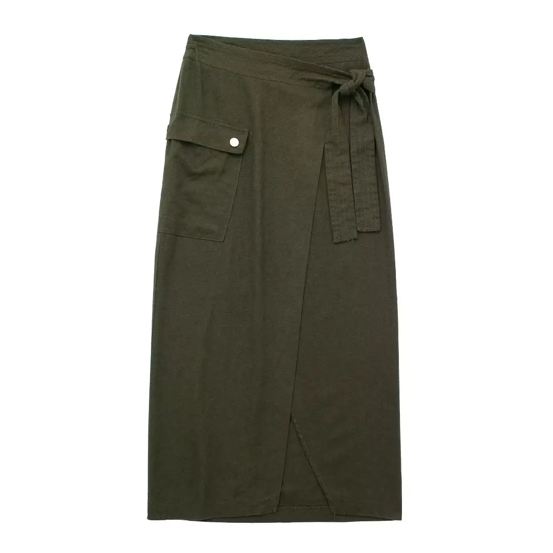 

2023 04 New Spring Summer Women Female Sexy Polyester Brand Skirt