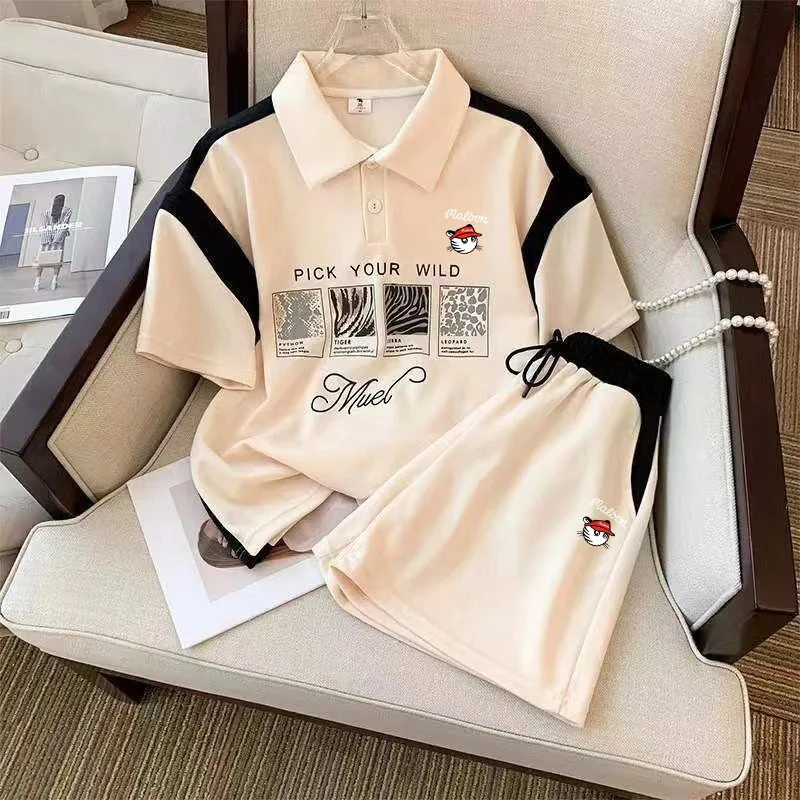 

Summer Women's Golf malbon Women's Golf Clothing Golf Suit 2023 Golf Jacket Golf shorts Women's Golf Wear New Goods 2-piece set