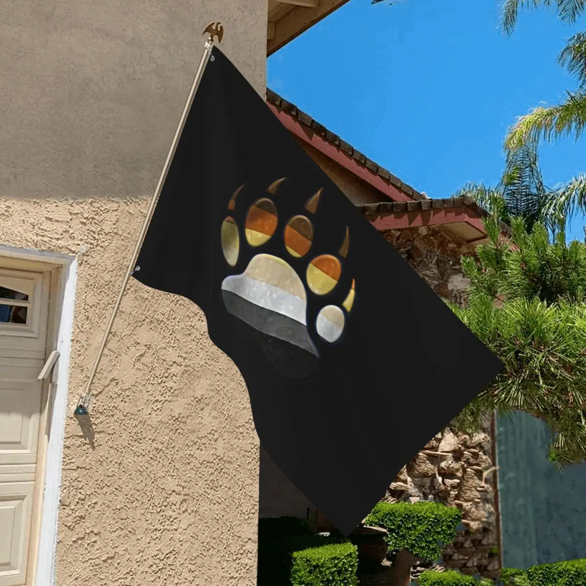 

Gay Bear Pride Paw 100 Drop Shipping Teenage Outdoor Banner Car Motorcycle Team or Conpany Logo Flag Decoration Flag