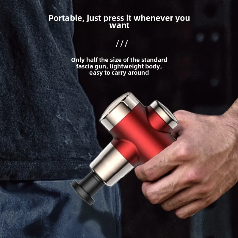 Домашний многоголовый массажный пистолет для расслабления мышц фасции