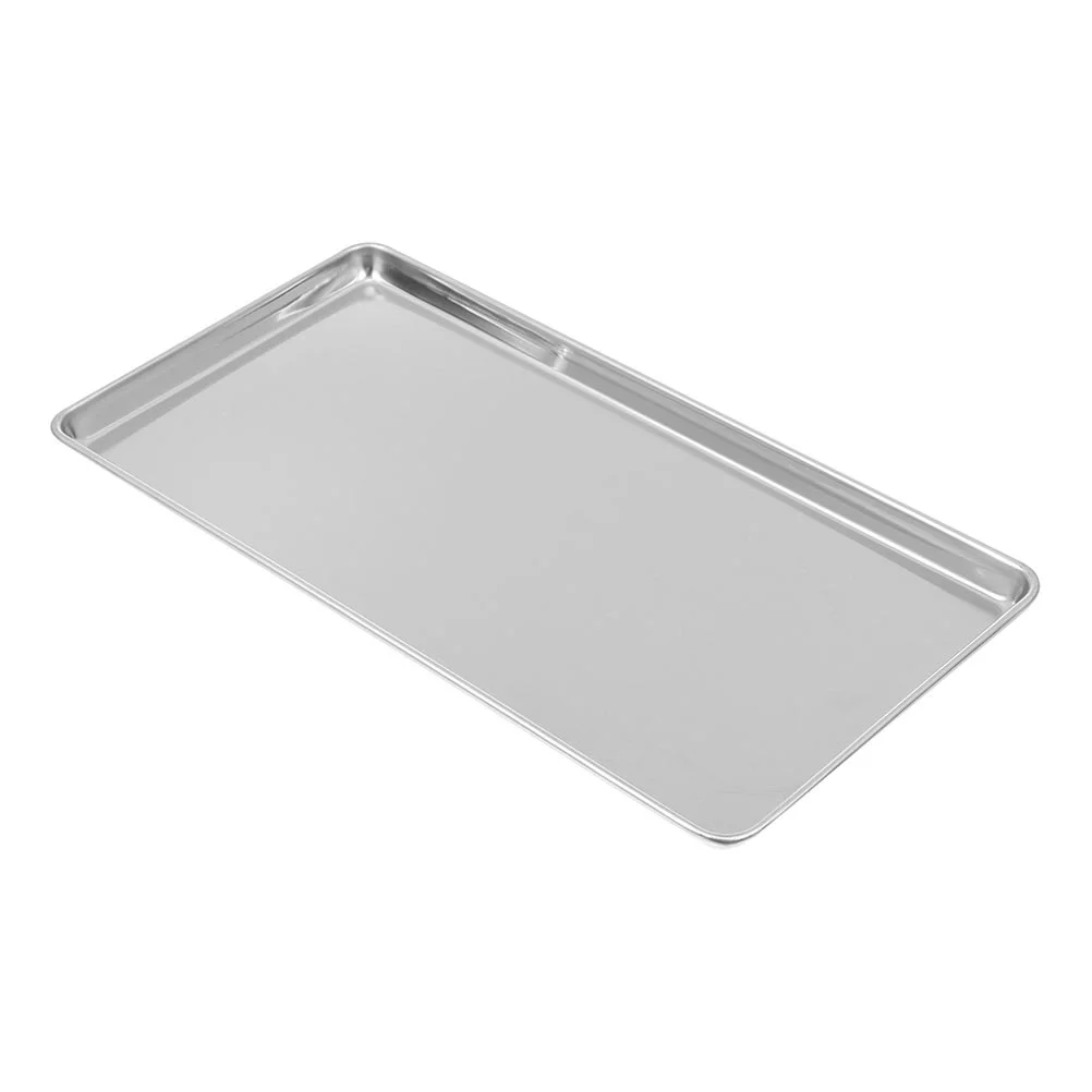 

Stainless Steel Rice Noodle Dish Kitchen Storage Tray Baking Pans Metal Snack Food Plate Cold Durable Travel
