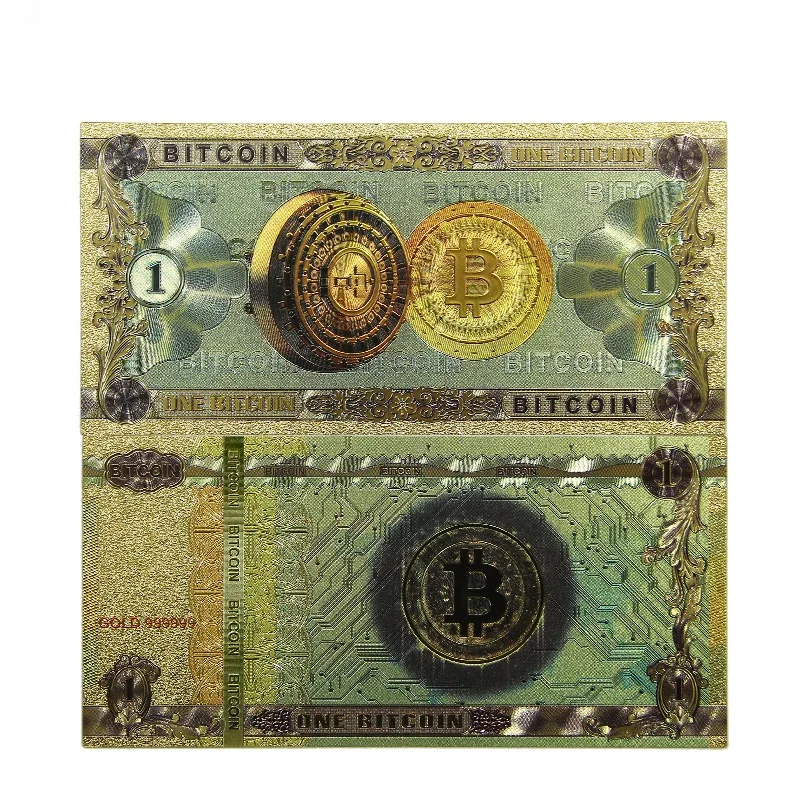 

Пластиковая банкнота Bitcoin 100 BTC
