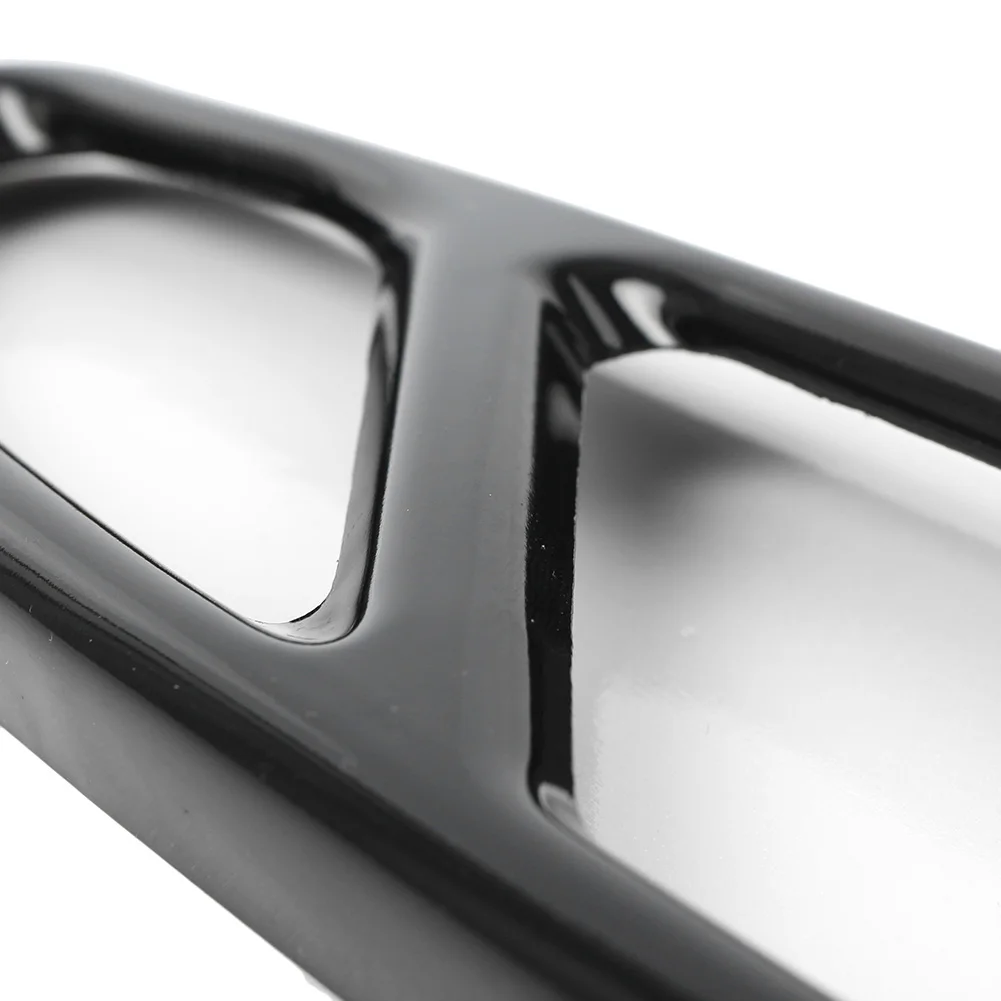 2 шт. глянцевая черная крышка выхлопной трубы автомобиля отделка из нержавеющей