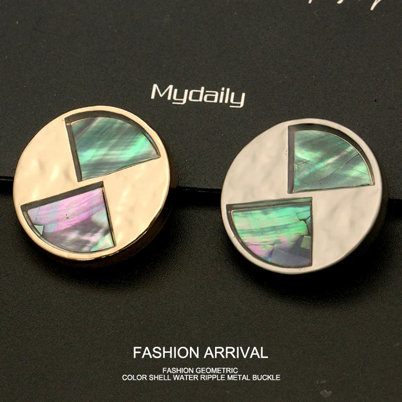 

6PCS Luxury Shell Design Metal Golden Sewing Buttons for Needlework Clothing Men Women Clothes Suit Coat Sweater Accessories Diy