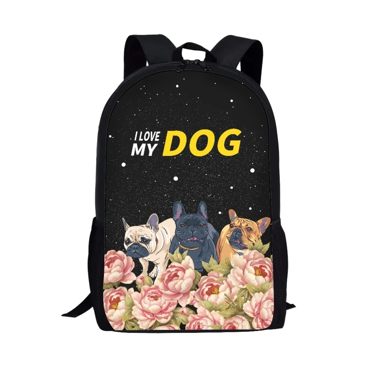 

Рюкзак с принтом «I Love My Dogs» для подростков, повседневный вместительный школьный ранец для мальчиков и девочек