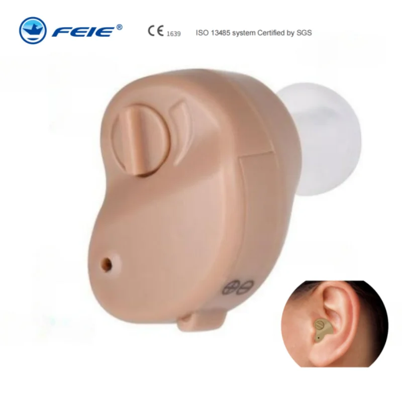 

Free Shipping Headphones Deaf Hearing Aid Ear Care Wireless Earphone Deaf Audiofone S-212 With Battery A10