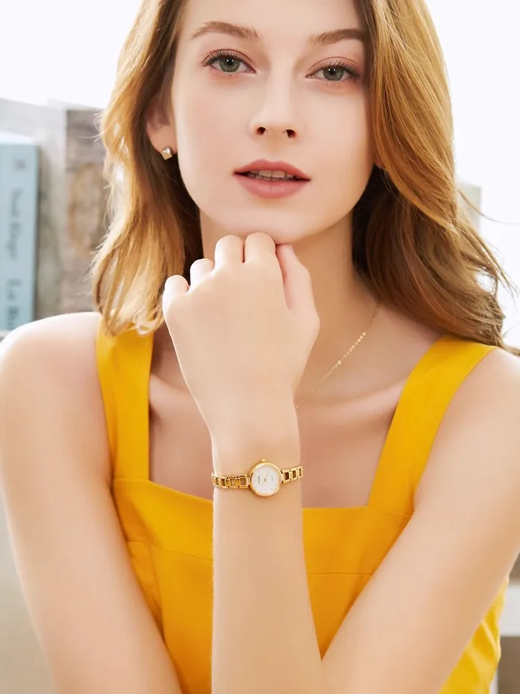 Часы TIANBA Eco-Drive женские компактные водонепроницаемые простые дамские наручные