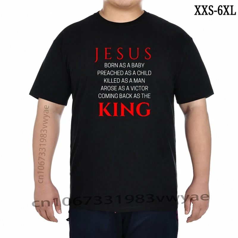 

Men' Fashion Jesus Is King Shirt Fashion Tee XXS-6XL