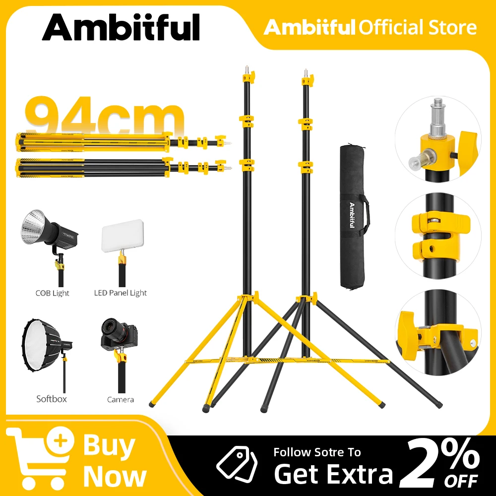 Фото AMBITFUL GM280Y 280 см профессиональная подставка для освещения на воздушной подушке 10 кг тяжелая нагрузка студийная подставка для камеры софтбокс штативы №1