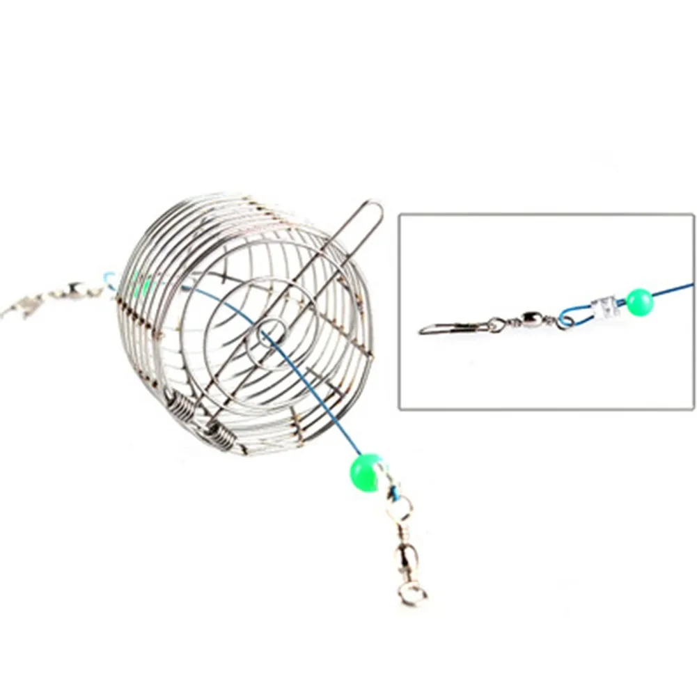 

Improve Your Fishing Success with the Fishing Bait Cage Feeder Holder Top Quality Stainless Steel Construction