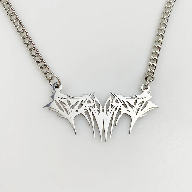 

Punk Pink Rabbit Rhinestone Choker Necklace for Women Girl Hip Hop Harajuku Pendant Trendy Stainless Steel Necklace Jewelry