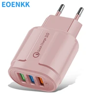 macaron color usb charger 3usb charging head 5v2a charger 3 ports european standard american standard color adapter