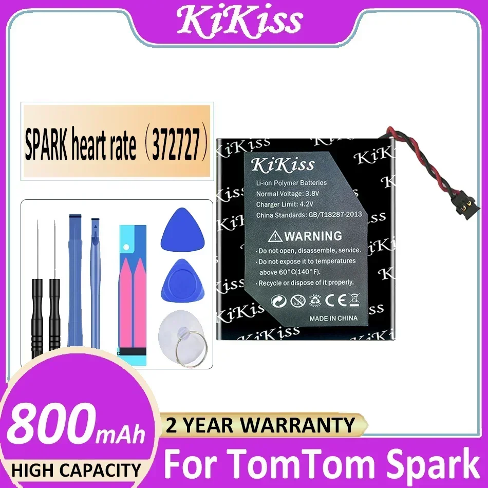 Аккумулятор KiKiss 800 мАч для часов TOMTOM SPARK с пульсометром 372727 Батерия