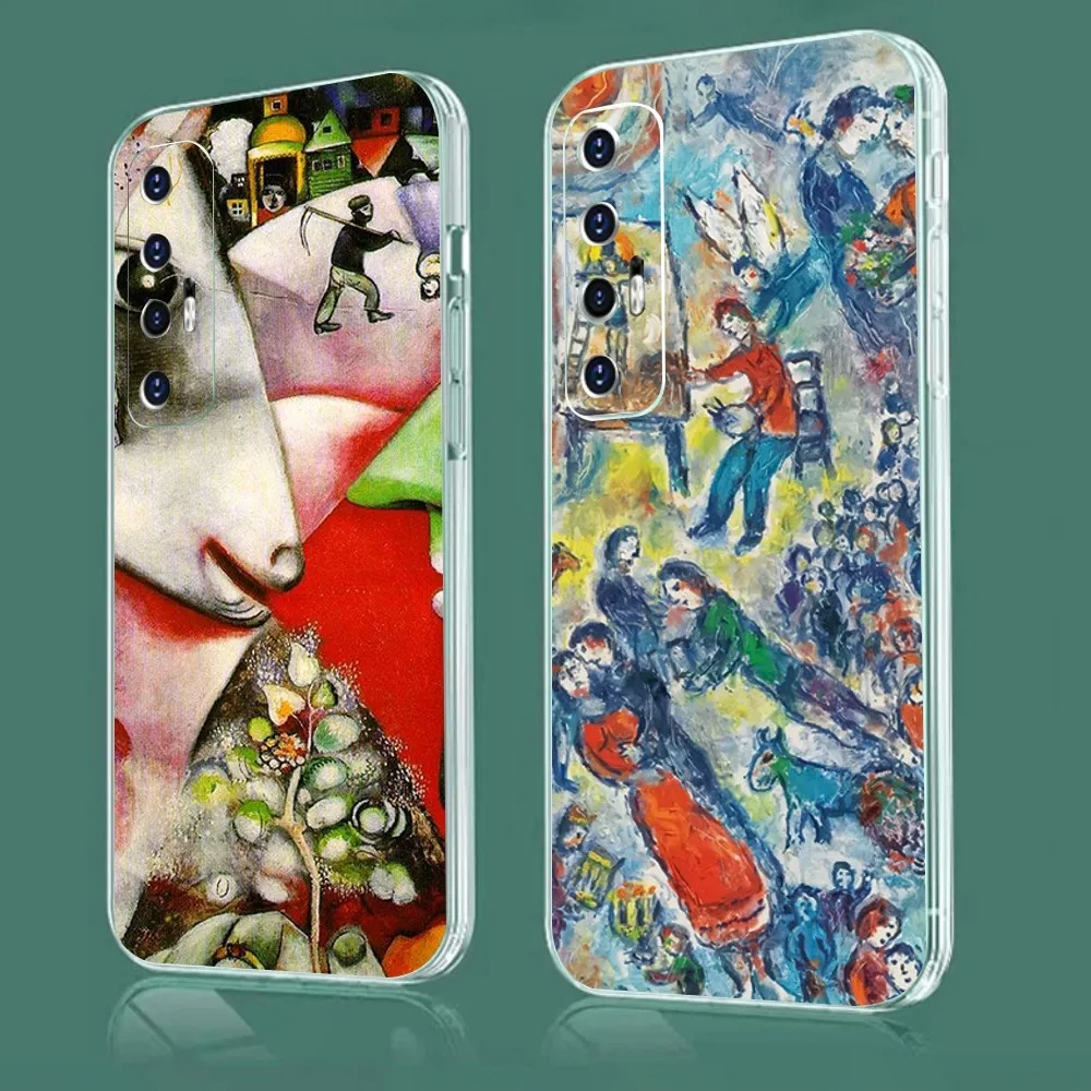 Чехол для телефона M-Marc C-Chagall Artwork Xiaomi 11 Redmi Note 5G 8T 9A 9 10T Note8Pro 12SUltra прозрачный чехол
