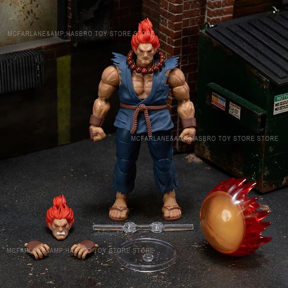 Фото Jada Toys Ultra Street Fighter II Akuma масштаб 1:12, коллекция экшн-фигурок, оригинальная модель, орнамент, игрушка, подарки №3
