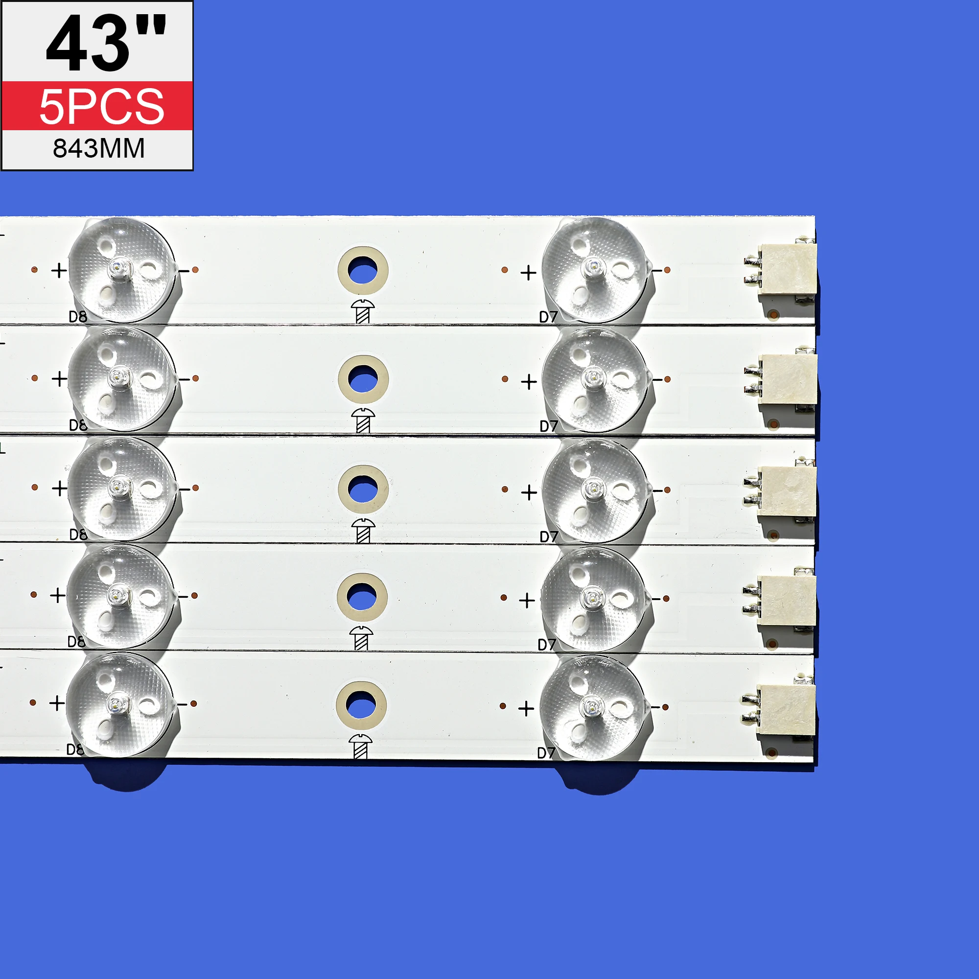 

100% New LED Strip 12leds LB43014 V0_00 for Philips 43" TV 43PUS6551 TPT430U3 EQLSJA.G 43PUS6501 43PUS6101 43PUS6201 43PUS7202