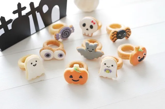 Счастливого Хэллоуина мини кольцо печенье Форма мультфильм помадка торт резак DIY