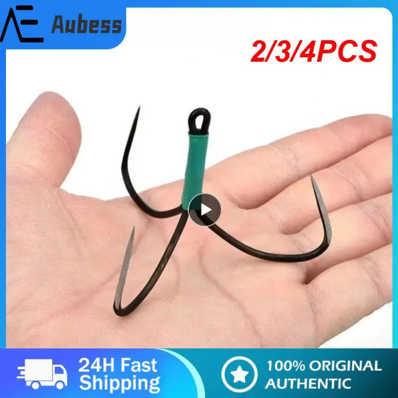 

2/3/4PCS Strong Fishing Hook Sea Carp Fishing Anti Rust Anchor Hooks Worm Lure Hooks Fishhooks Hand Research Blade Treble Hooks