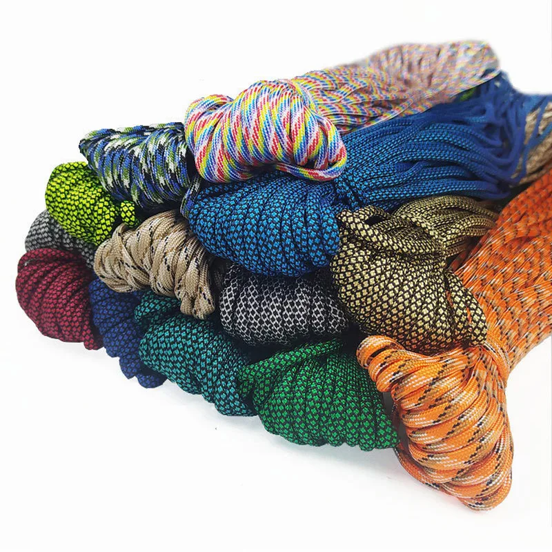 Военный 550 Паракорд 4 мм 7 ядер парашютного шнура аксессуары для кемпинга палатки