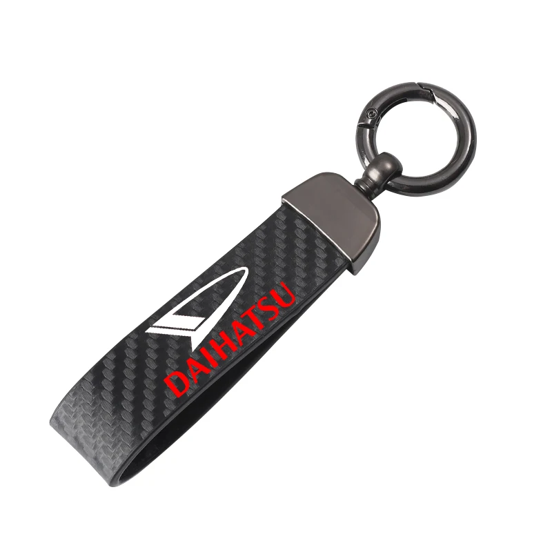 

Car Keychain Horseshoe Buckle Key Ring Key Rings For Daihatsu Terios Sirion Mira Materia Rocky YRV Feroza Charade Accessories