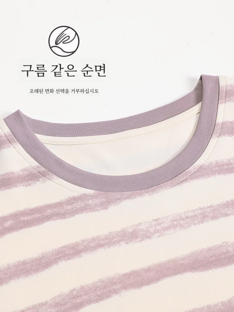 Ночная рубашка из чистого хлопка женская весна и осень 2024 новое платье Materni с