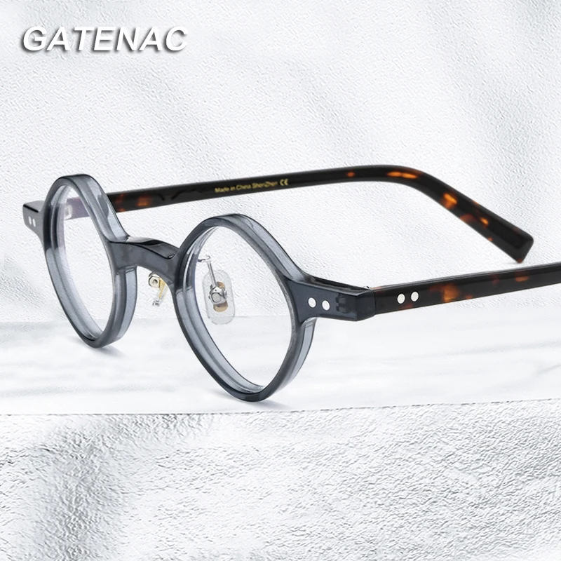 

Vintage Acetate Eyeglasses Frame Men Myopia Prescription Glasses Women Luxury Retro Optical Glasses Frame Decorate Small Eyewear