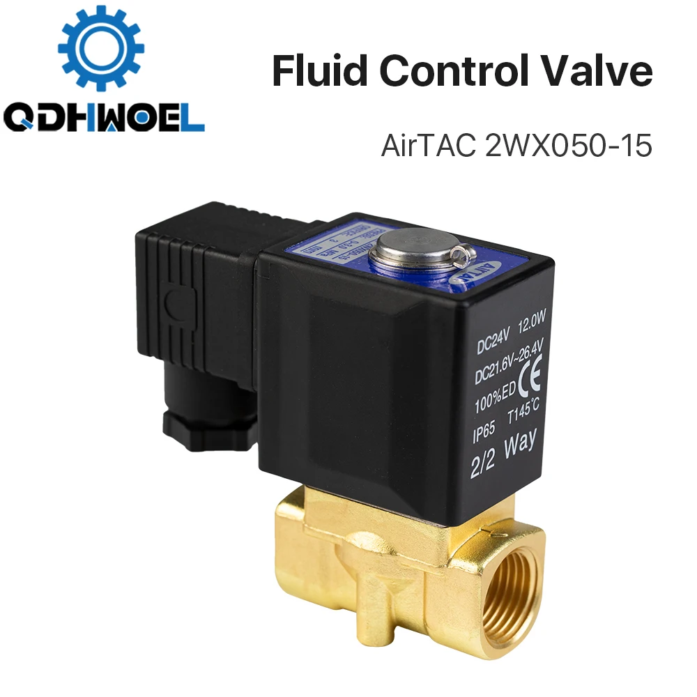 

Original AirTAC Pneumatic Two-way Fluid Control Valve Water Valve Solenoid Valve 2WX050 3.0Mpa for Machine Gas System