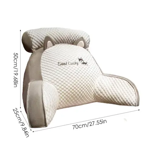 Мягкая поддерживающая подушка для поясницы, шелковая прикроватная подушка для чтения, многофункциональная, для игр, отдыха, просмотра телевизора
