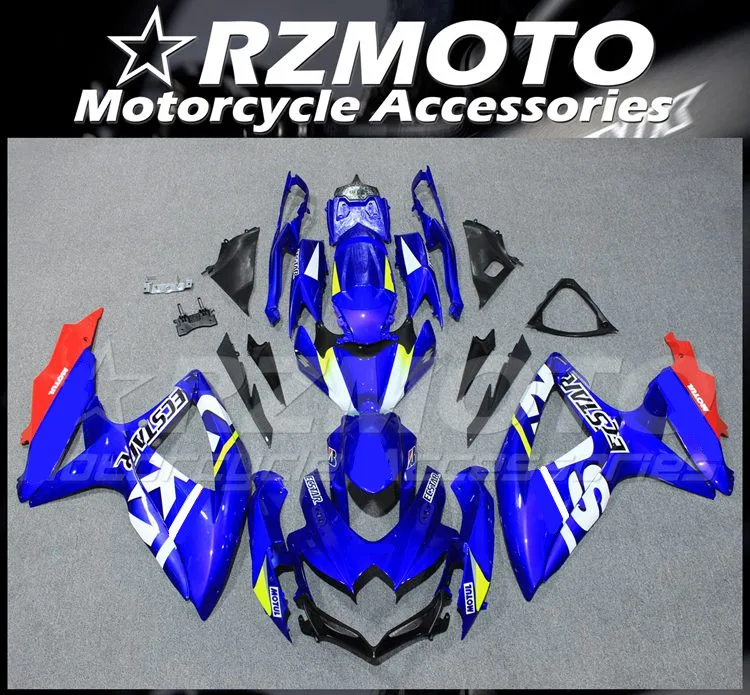

4 Gifts New ABS Fairings Kit Fit For SUZUKI GSXR600 GSXR750 08 09 10 R600 R750 K8 GSXR 600 750 2008 2009 2010 blue red