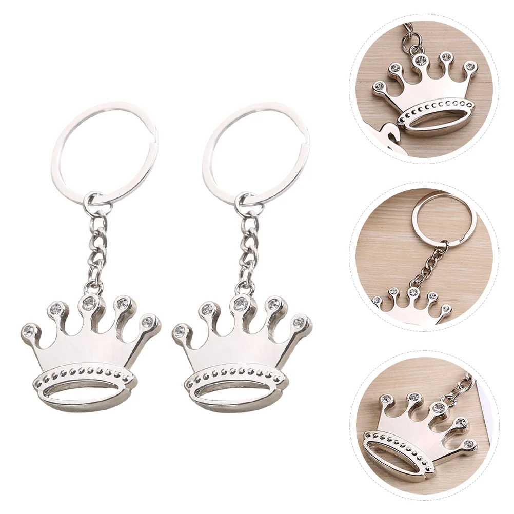 

Key Keychainpendant Rings Charm Crystal Keyring Car Backpack Sparklingornament Hanging Handbag Purse Decor Tag Metal Birthday