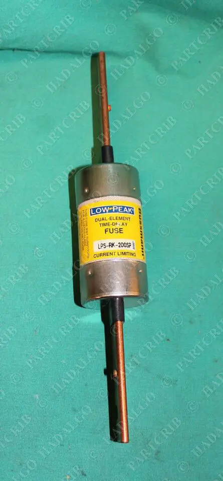 

Bussmann, LPS-RK-200SP, Low Peak Time-Delay Fuse 200A 200 Amp Buss Cooper