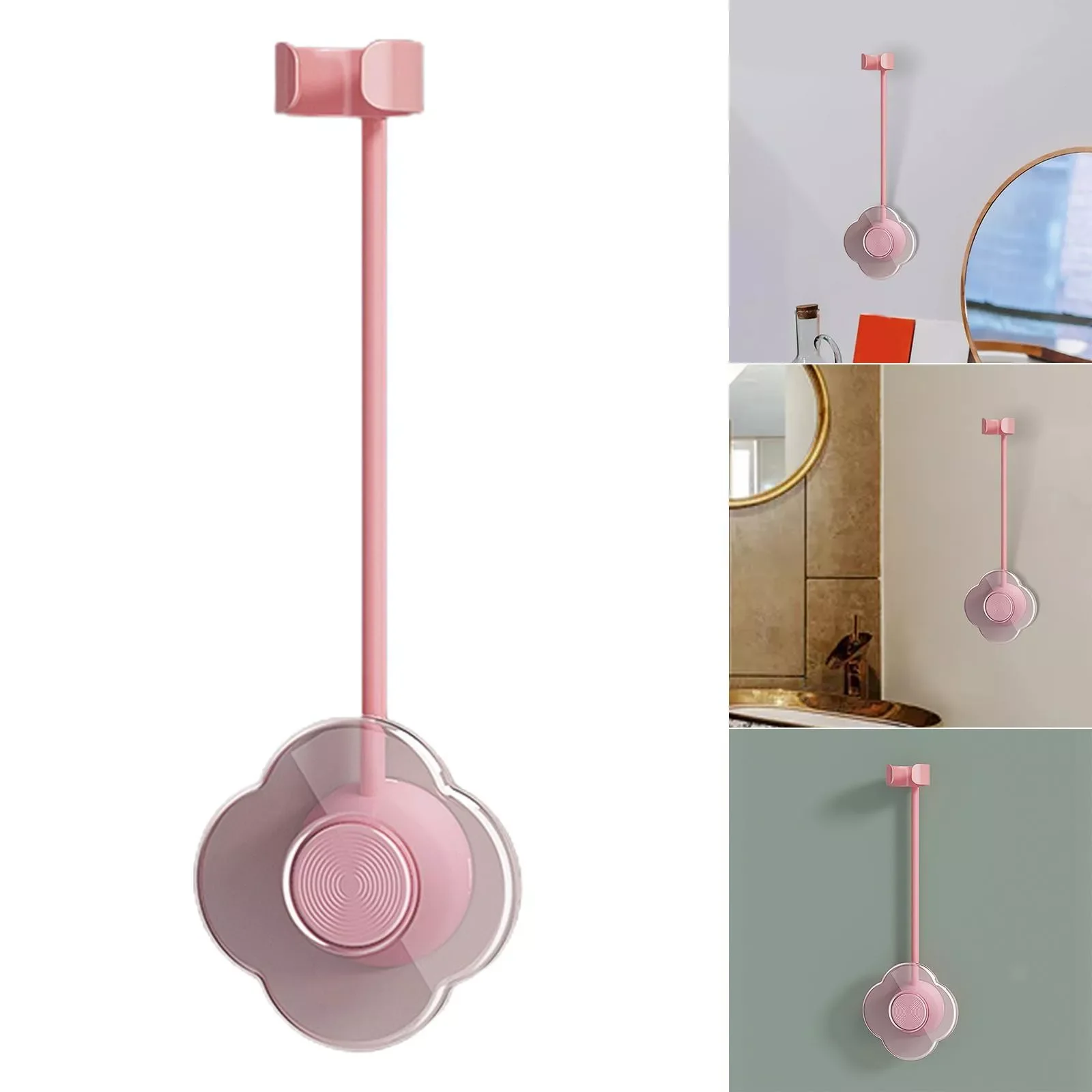 

Bathroom Organizer Shelf Standing Towel Racks for Bathroom 2022 Wall Mounted Hair Dryer Holder Adhesive Decoration Lazy Rack