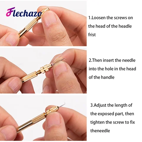 Профессиональные фиксированные Аксессуары для париков, вентиляционная игла для изготовления париков на сетке спереди, деревянный держатель и игла вместе