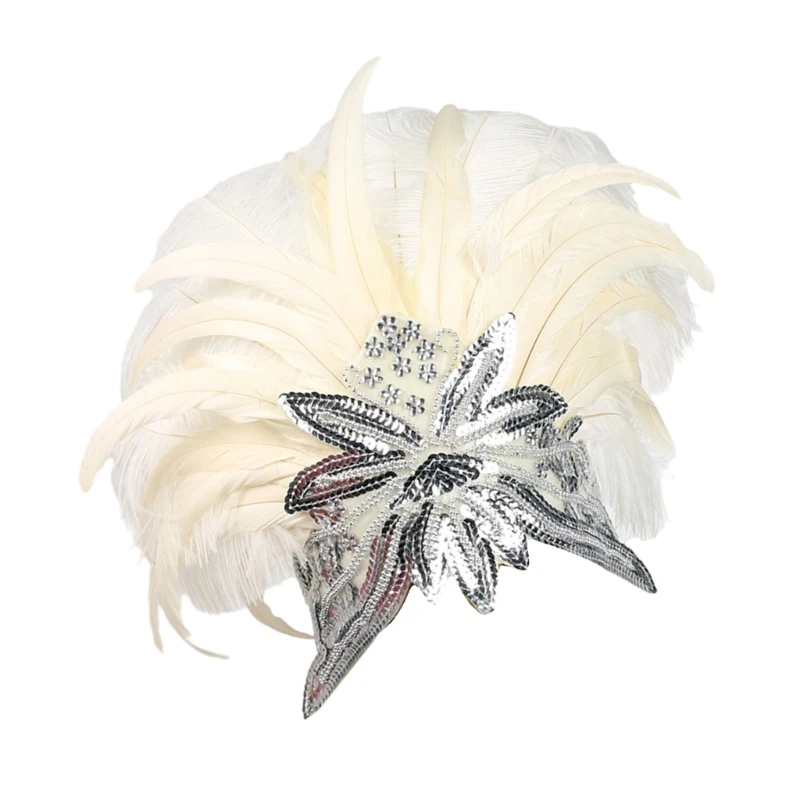 Повязка на голову с блестками головной убор для маскарада макияжа вечеринки