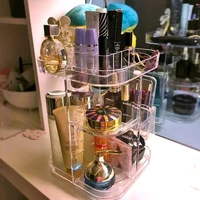 high quality multi use home organization clear acrylic makeup storage