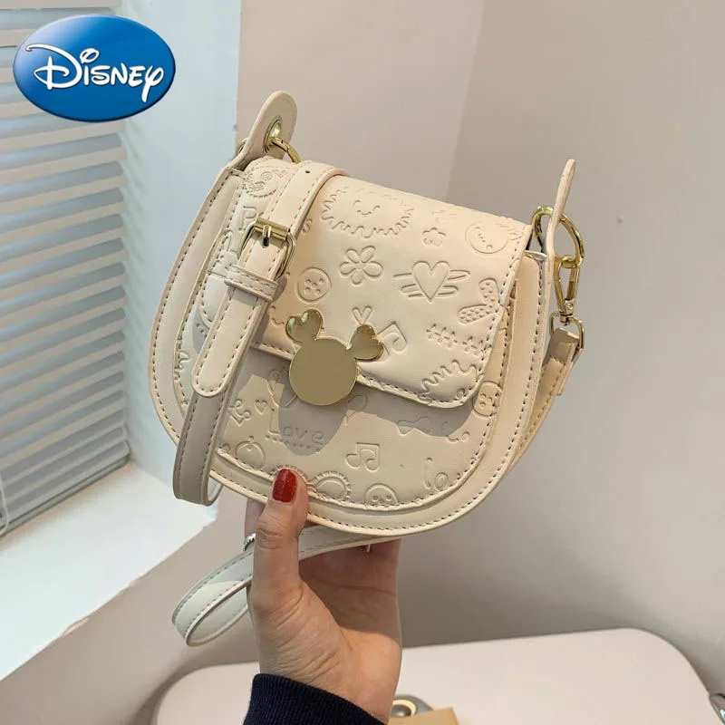

Disney 2023 New Women's Crossbody Bag, Fashionable High-end Women's Handbag, Casual and Versatile Saddle Bag