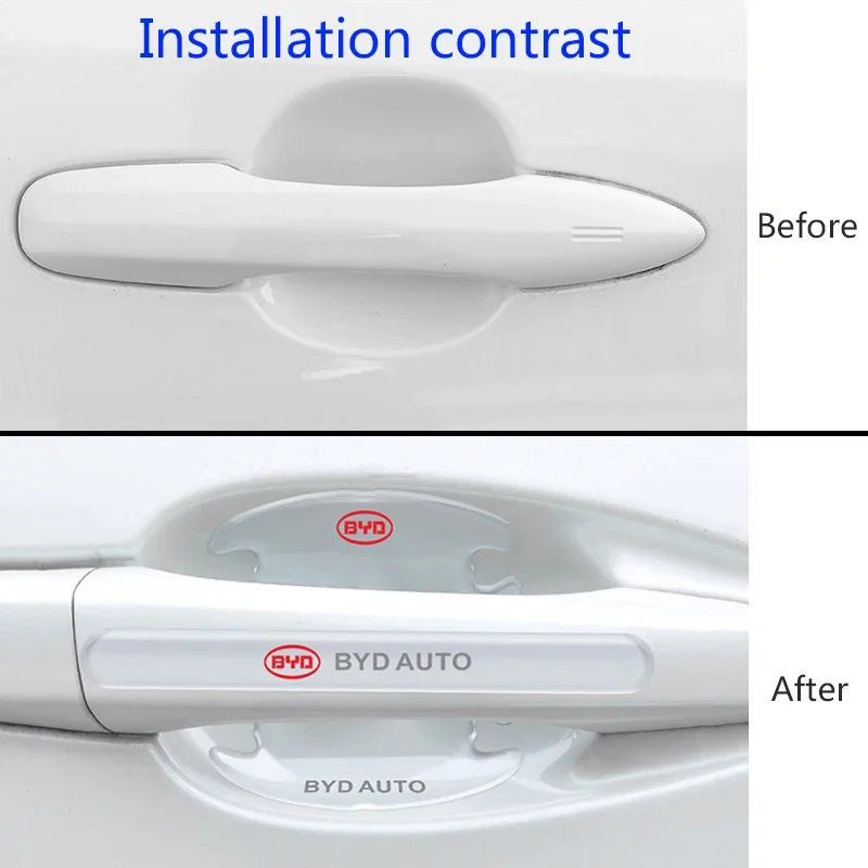 Защитная наклейка на чашу дверной ручки автомобиля для BYD F3 G6 S6 Song Yuan Qin Tang Surui L3 F6 S8