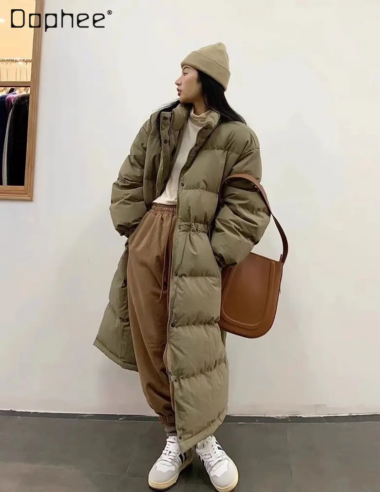 Warm Down Jacket for Women Mid-Length Winter New Popular Design Down Fashion Waist-Controlled Thick Down Jacket for Ladies