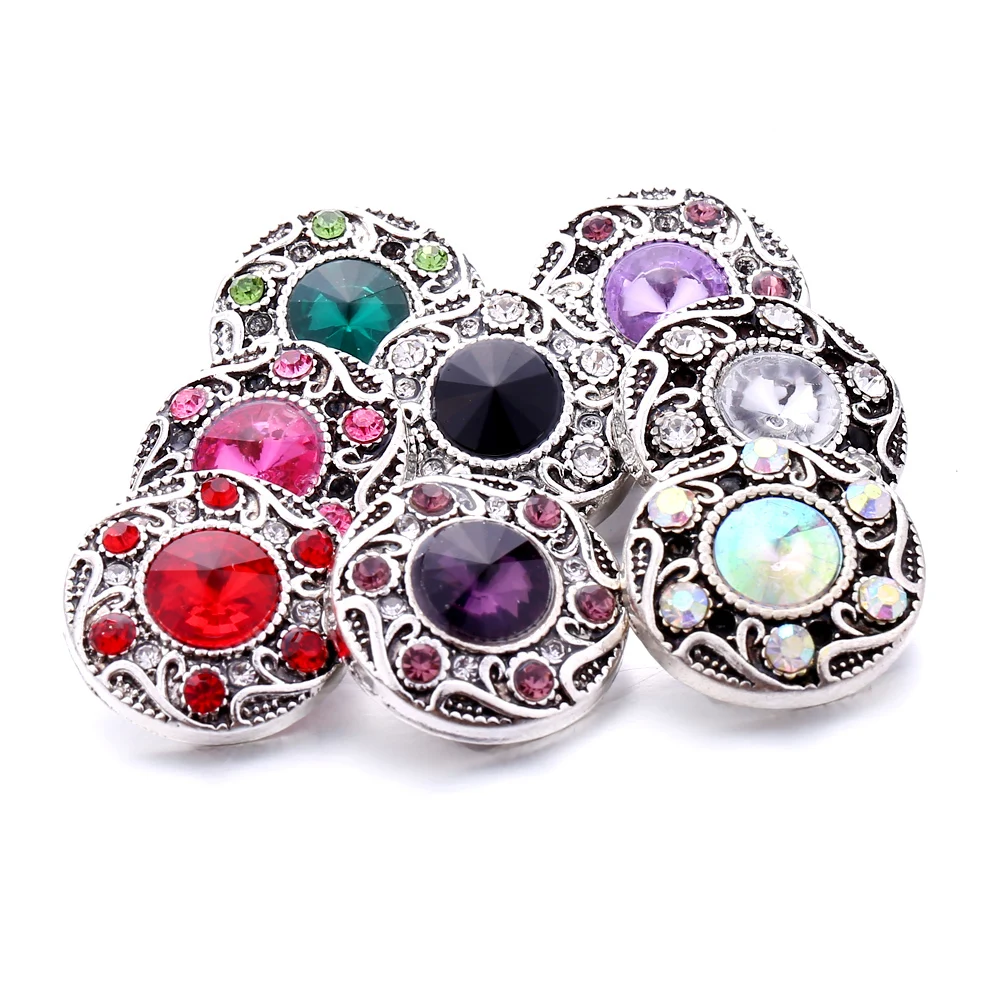 

Wholesale New Arrivals DIY Cufflinks Flower Gemelos Accessories Fit 18mm New In Bracelet Clasp Jewelry For Men And Women B473