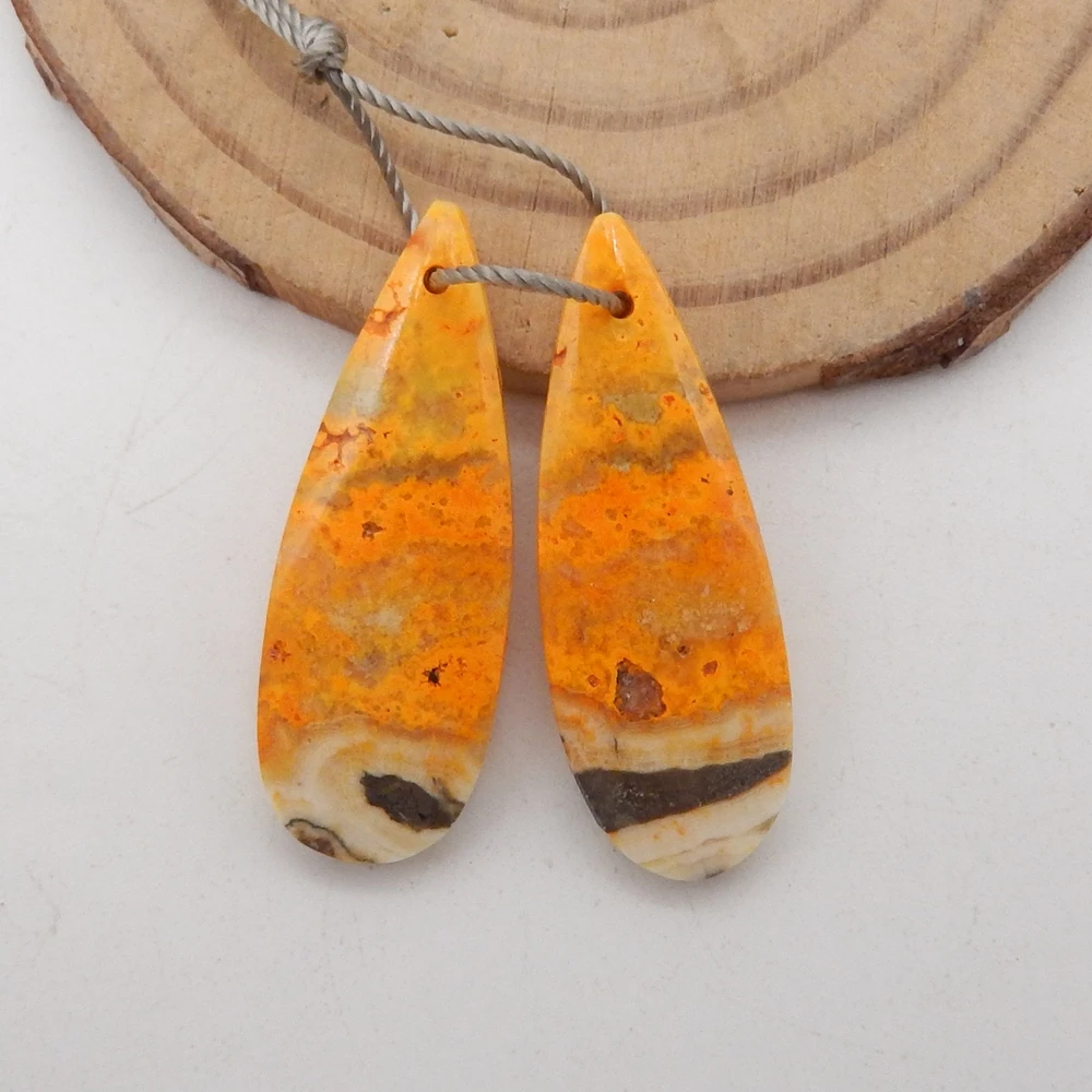 Серьги-подвески из натурального камня шмеля для женщин набор сережек