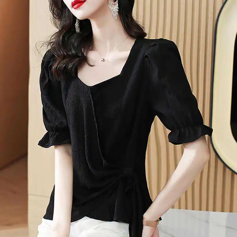 

Ladies Summer 2022 Pregnant Women's New Short Sleeve Summer Dress Black