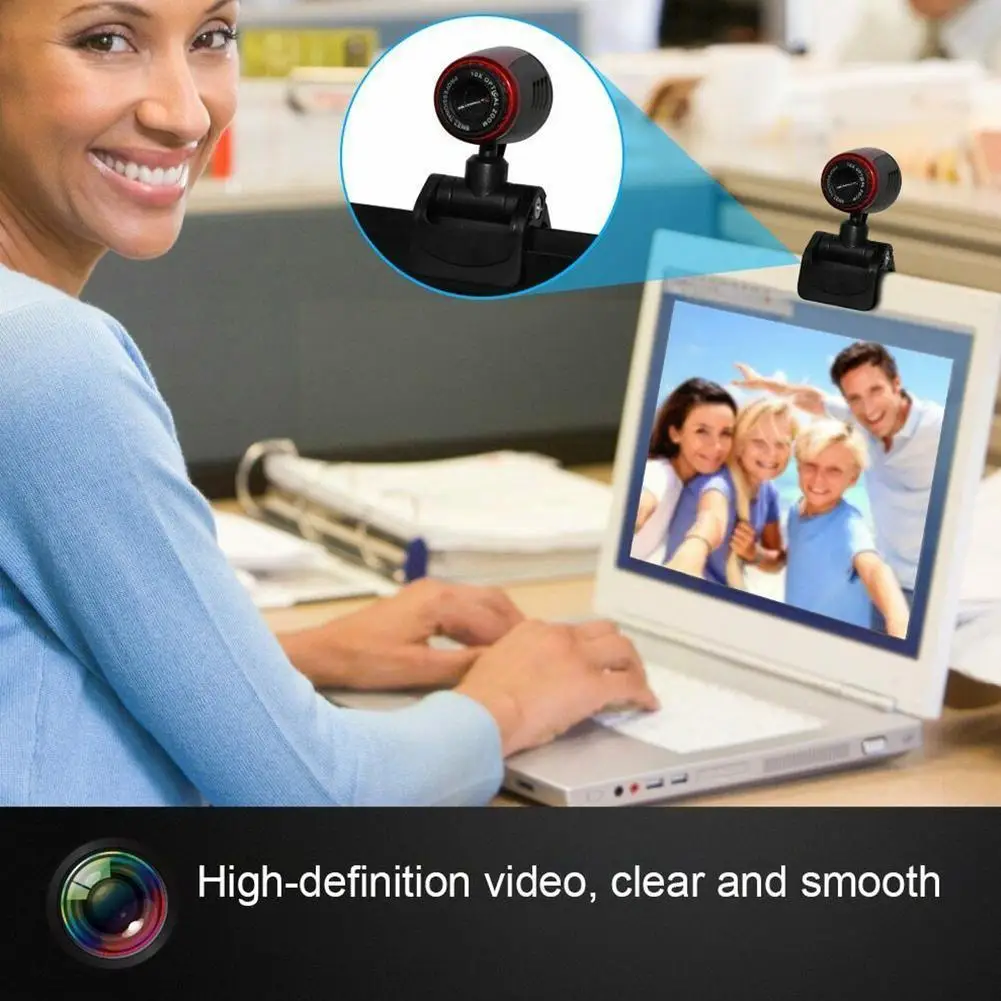 Веб-камера 480p для ноутбуков и настольных компьютеров поддержка различных