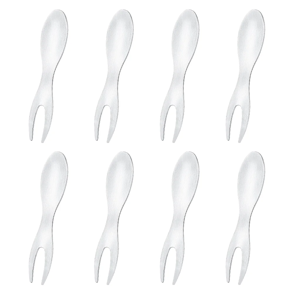 

Metal Fruit Pick Stainless Steel Corn Fork Bbq Grill Mini Portable Two-tine Salad Forks