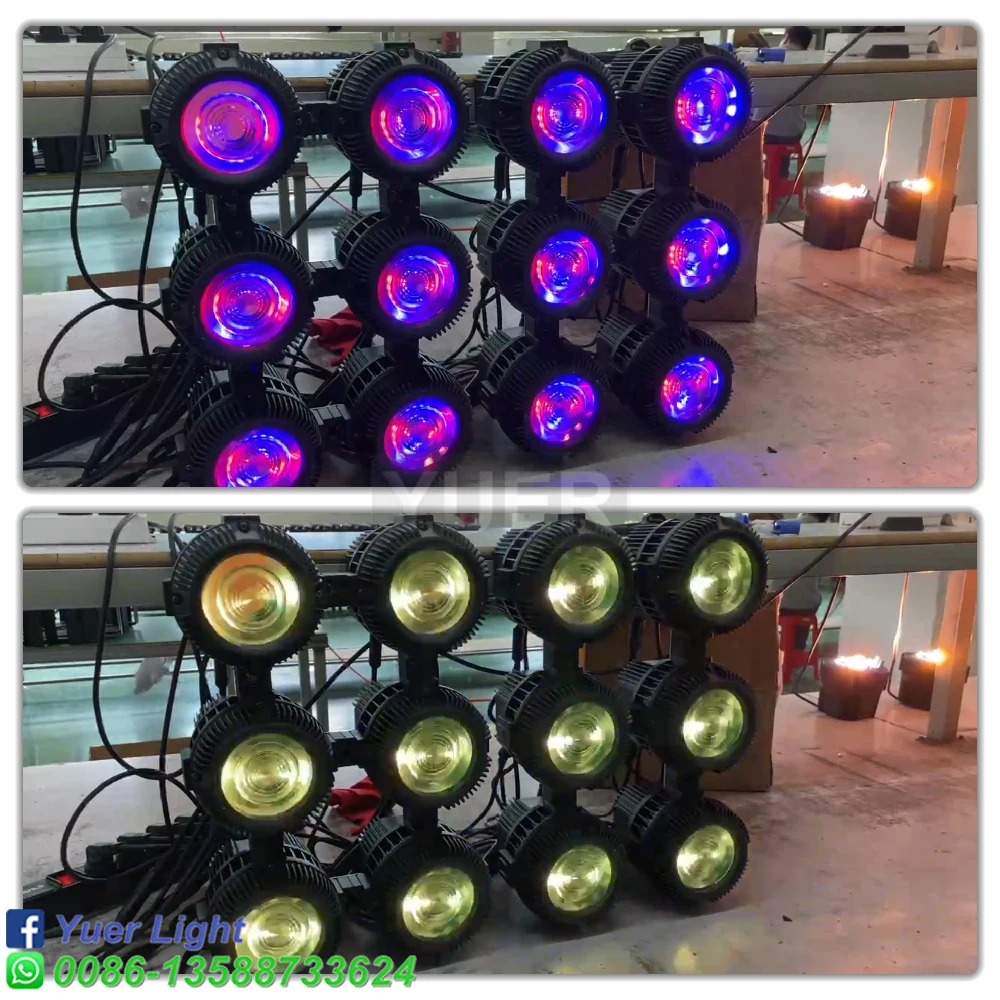 60W COB 24X0.5W RGB LED Effect Light DMX512 6/7/11CH Strobe Pixel Effect Lighting For Music Party DJ Disco Stage Wedding Indoor