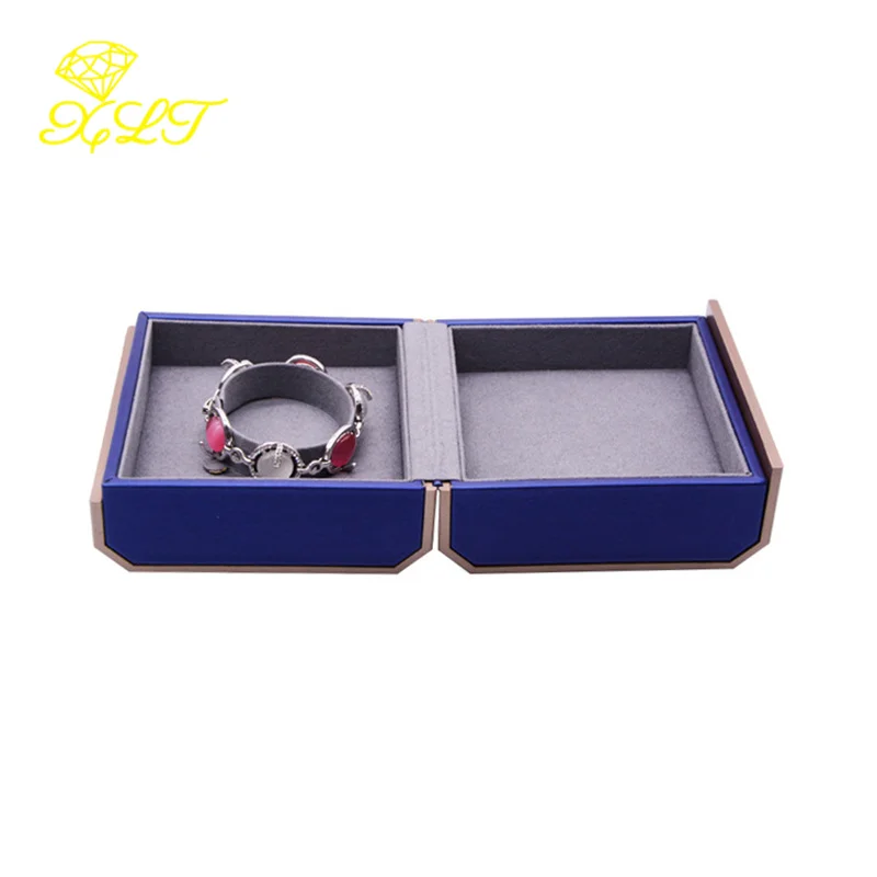 Blue Octagonal Magnetic Jewelry Box Pendant Bracelet Set Box For Necklace Jewelry Packaging Jewelry Organizer Storage