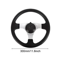 300mm Go Kart Easy Install PU Foam With Holes Smooth ATV Accessories Racing Interior Steering Wheel Decoration Replacement