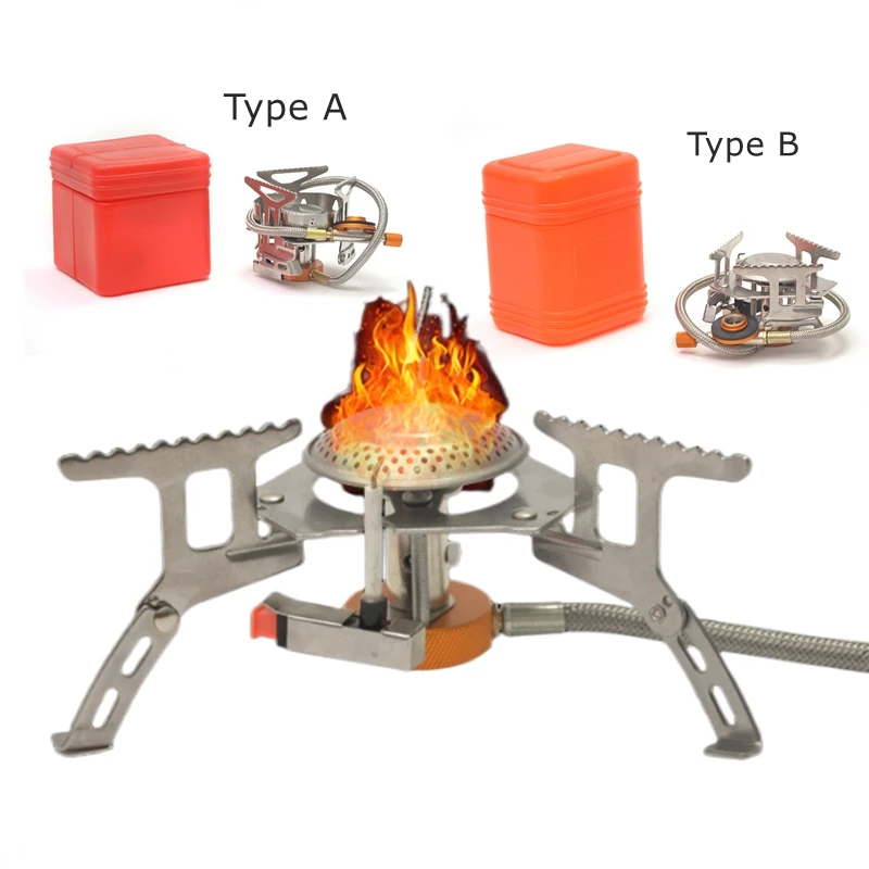 

캠핑용품 3500W Windproof Burner Camping Gas Stove Portable Split Equipment Cooking Device Outdoor Bbq Tourism Supplies Gas Burner