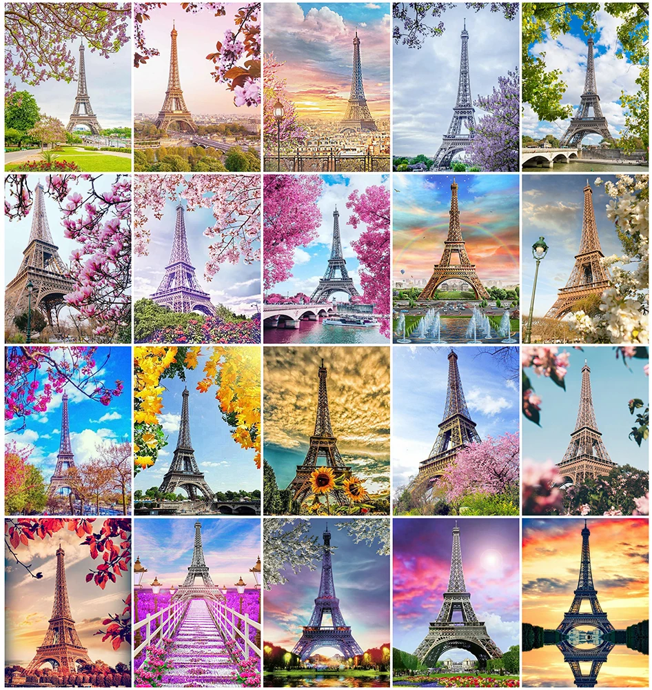 

MomoArt Алмазная мозаика башня вышивка крестиком Алмазная вышивка Дерево Полные комплекты Алмазная Живопись пейзаж декор для дома