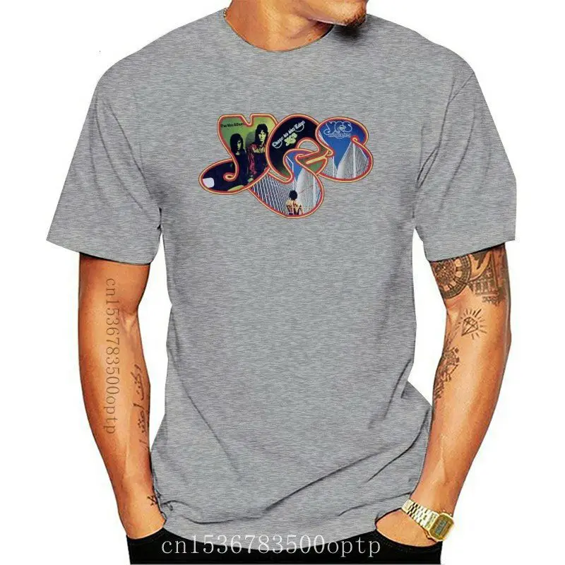 

Man Clothing New Men Yes Rock Band Logo 100% Cotton T Shirt Tee Free Shipping Tee Shirt