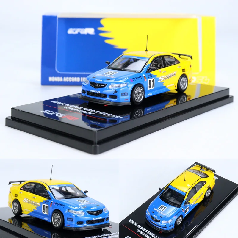 

INNO 1:64 Honda Accord No. 91 Euro-R CL7, модель спортивного автомобиля из сплава